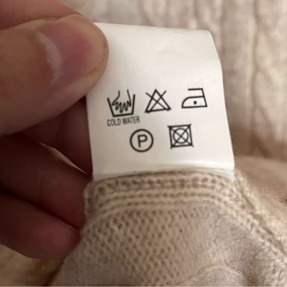 Hammerschmid Wool Pullover Sweater with 1/4 Zip and Embroidery - Size Large - Picture 10 of 10